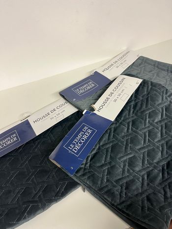 Lot housses coussins 