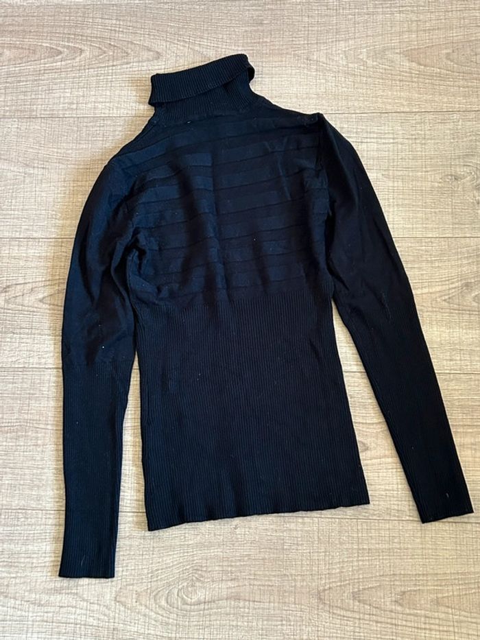 Pull noir à col roulé Morgan taille S bon état - photo numéro 12