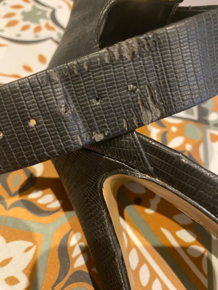 Chaussures noires à talon femme - photo numéro 4