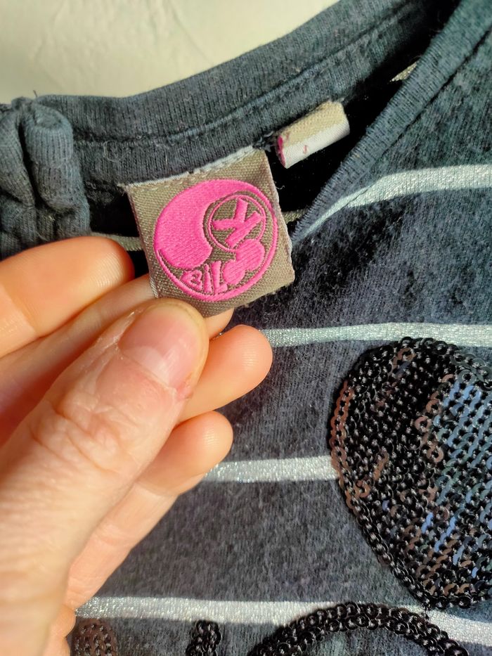 T.shirt a rayures Billok taille 10 ans - photo numéro 2