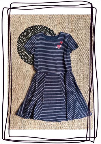 Robe rayé ikks patineuse