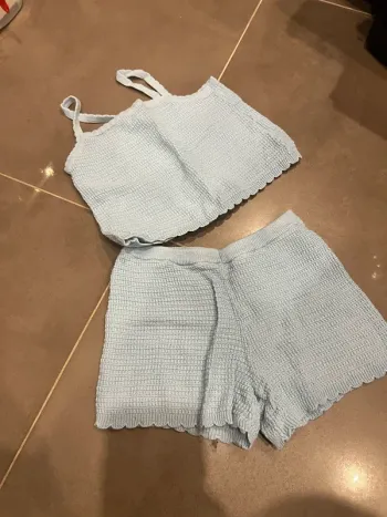 Ensemble maille bleu 2/3 ans