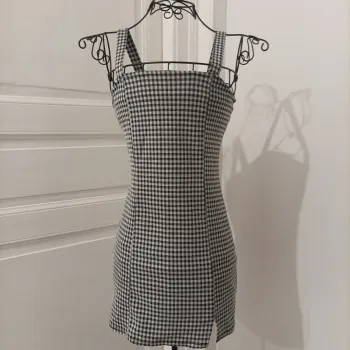 Robe vichy courte Bershka taille 36/S