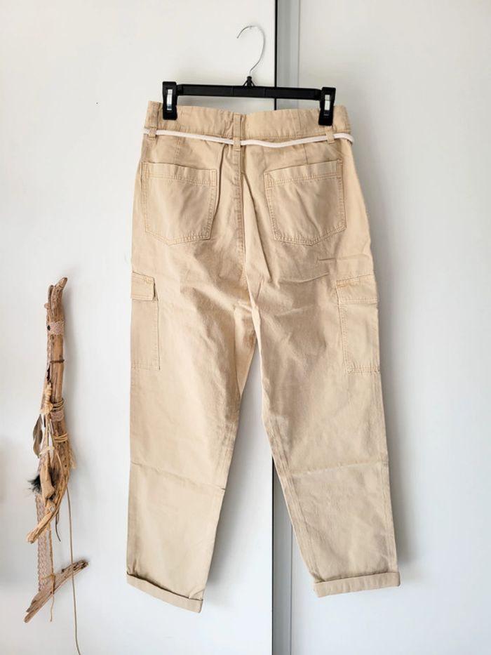 Pantalon chino beige femme – Esprit - Taille 38 - photo numéro 3