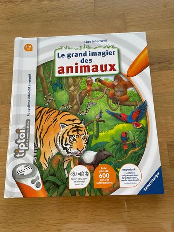 Livre tiptoi neuf « le grand imagier des animaux »