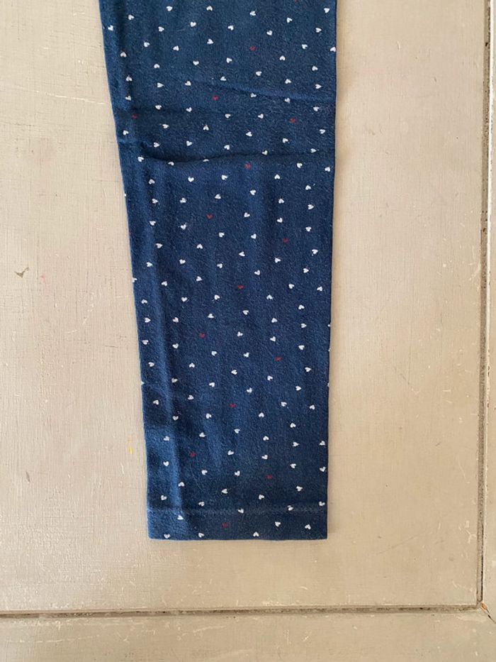 Leggings marine à cœurs Petit Bateau 12 ans - photo numéro 3