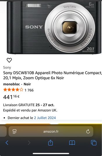 SONY CYBER-SHOT DSC-W810
