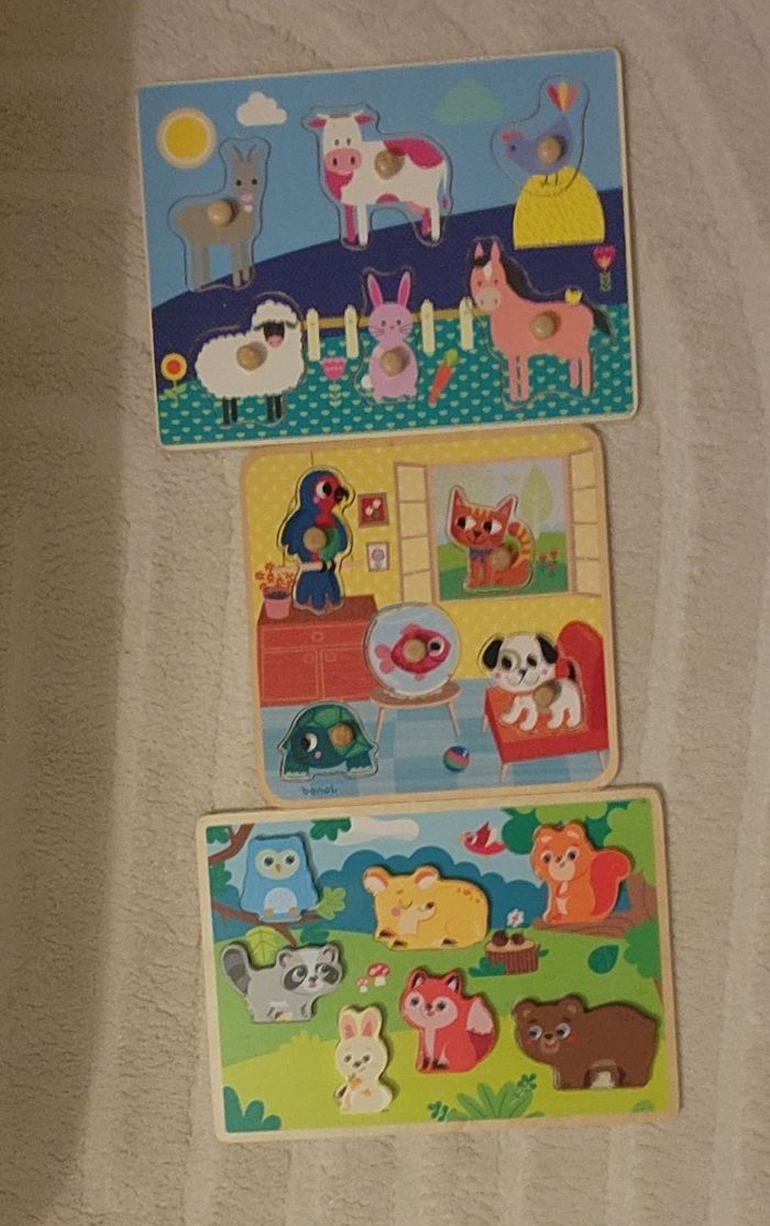 Jeux d'éveil en bois