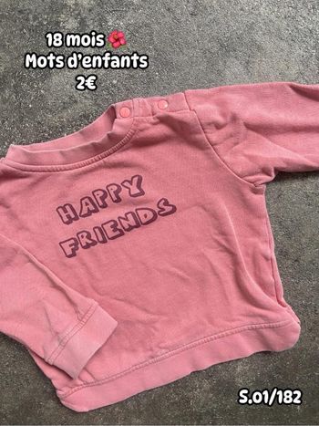 Sweat 🌺 18 mois 🌺 Mots d’enfants