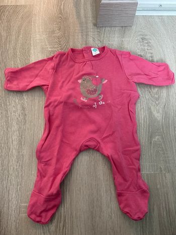 Pyjama coton été fin naissance tex 0 mois