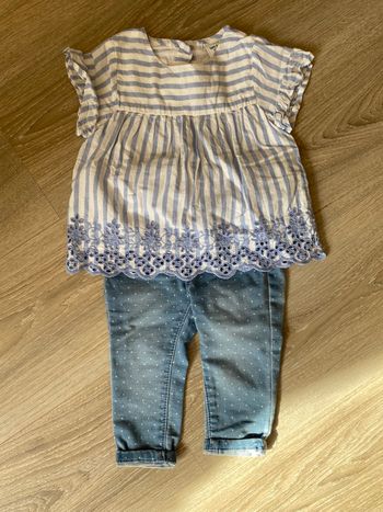Ensemble jean bébé fille