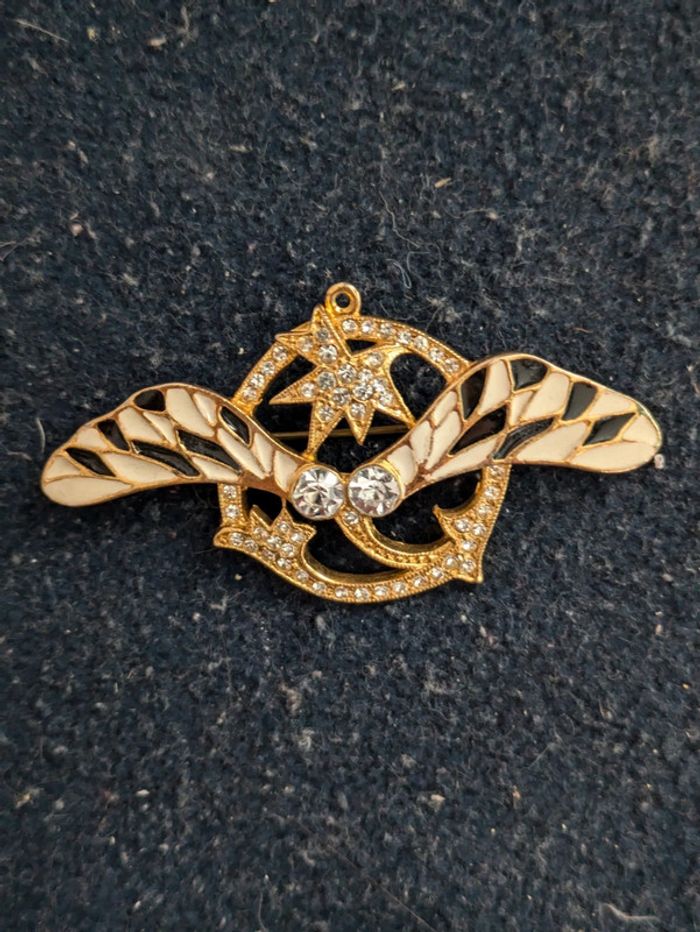Broche vintage a strass