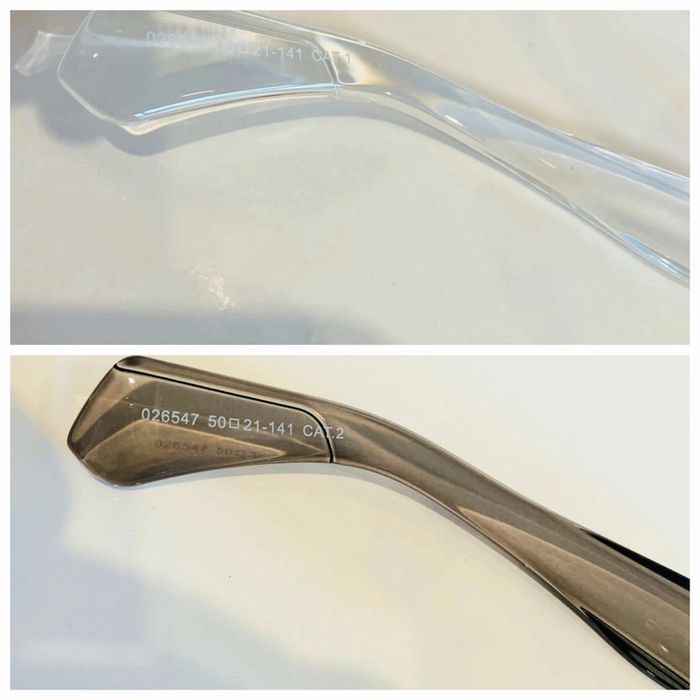 Lot de deux lunettes de soleil mixte blanc et gris transparent taille small catégorie 1 et 2 - photo numéro 6