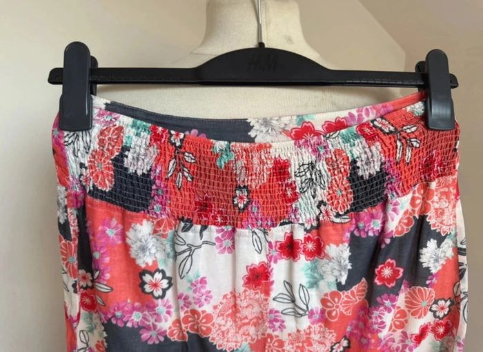 Superbe jupe longue neuve Promod fleurie fluide coton 🌸 36 S - photo numéro 6