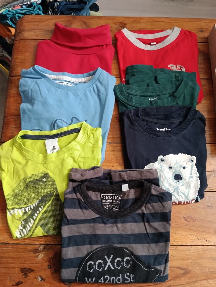 7 tee short manches longues