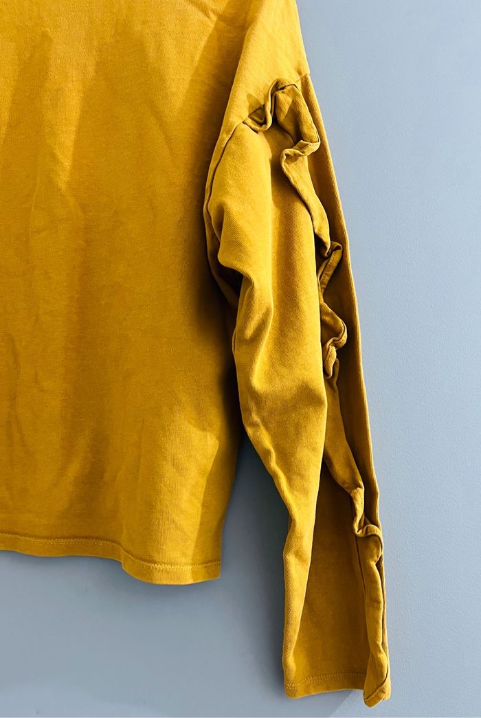 Sweat pull haut femme jaune Taille S Bershka - photo numéro 5