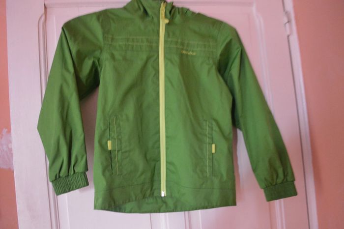 Imperméable à capuche Quechua Decathlon 8 ans vert