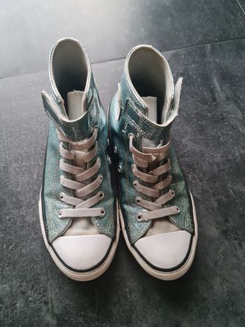 Converse bleu ciel pailleté pointure 34
