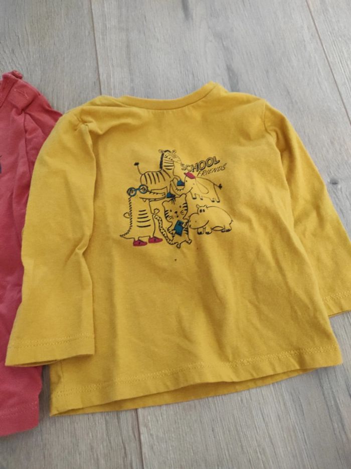 Lot de 3 t-shirt manches longues 6 mois - photo numéro 2