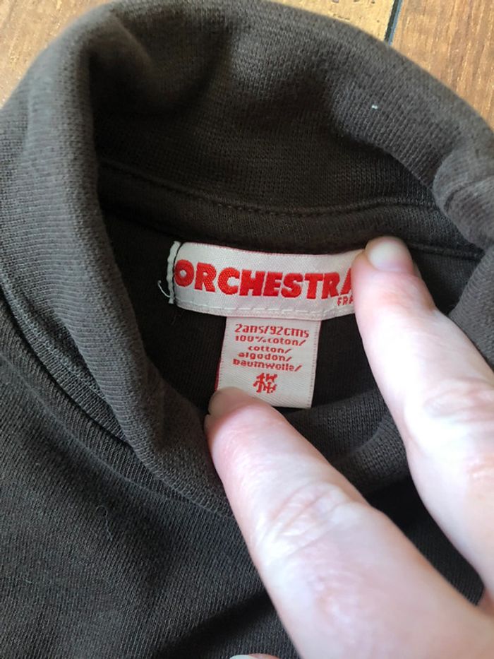 T-shirt col roulé 2 ans Orchestra - photo numéro 2