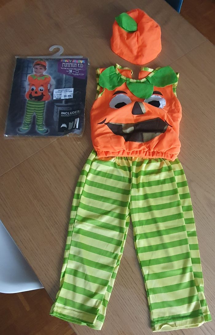 Déguisement citrouille 1/2 ans garçon