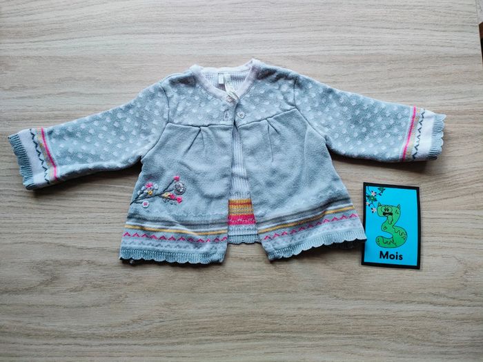 Pull cardigan 3 mois fille