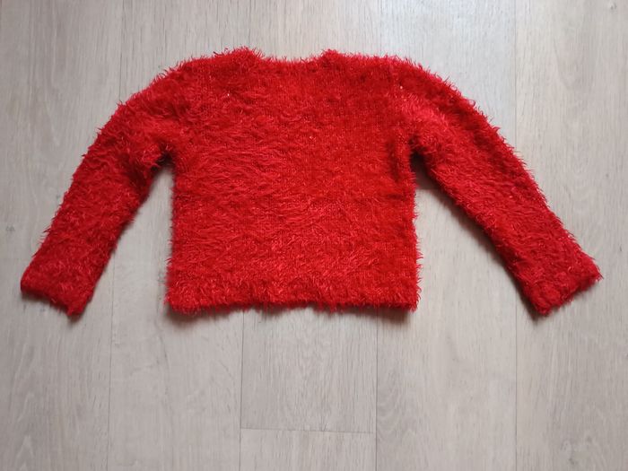 Pull rouge scintillant - photo numéro 5