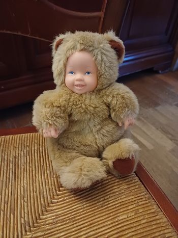 Poupée ours 2 anne geddes 20 cm
