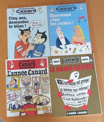 Lot de 4 revues Les dossiers du Canard enchaîné Très bon état
