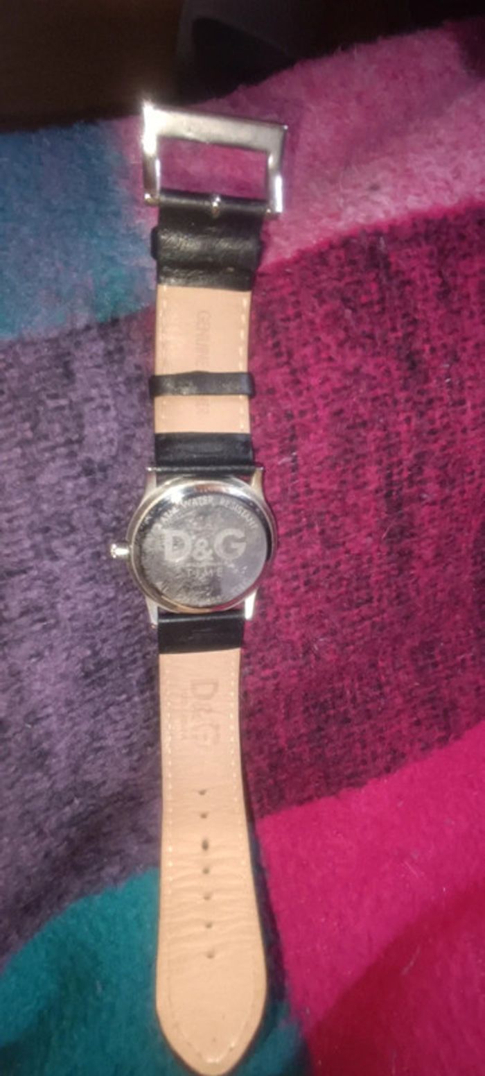 Montre cuir noir Dolce & Gabbana - photo numéro 2