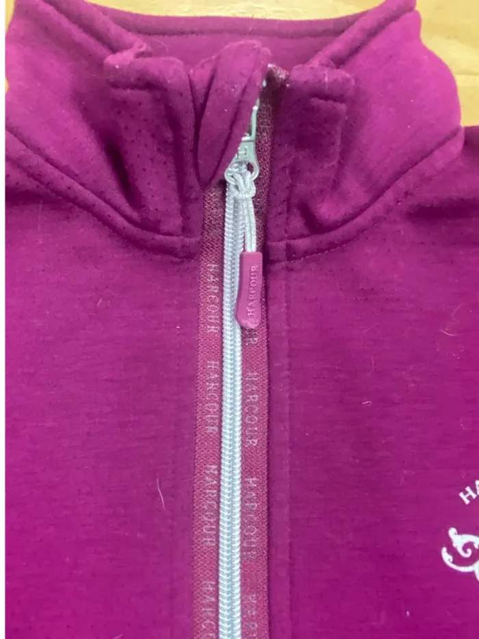 Polo manches longues polaire Harcour – Violet – Taille S - photo numéro 3