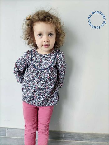 36 mois 3 ans ensemble blouse tape a l oeil et pantalon Kiabi