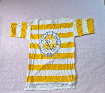 Tee-shirt femme , vintage  , a rayures  , Les Joggies  , taille L