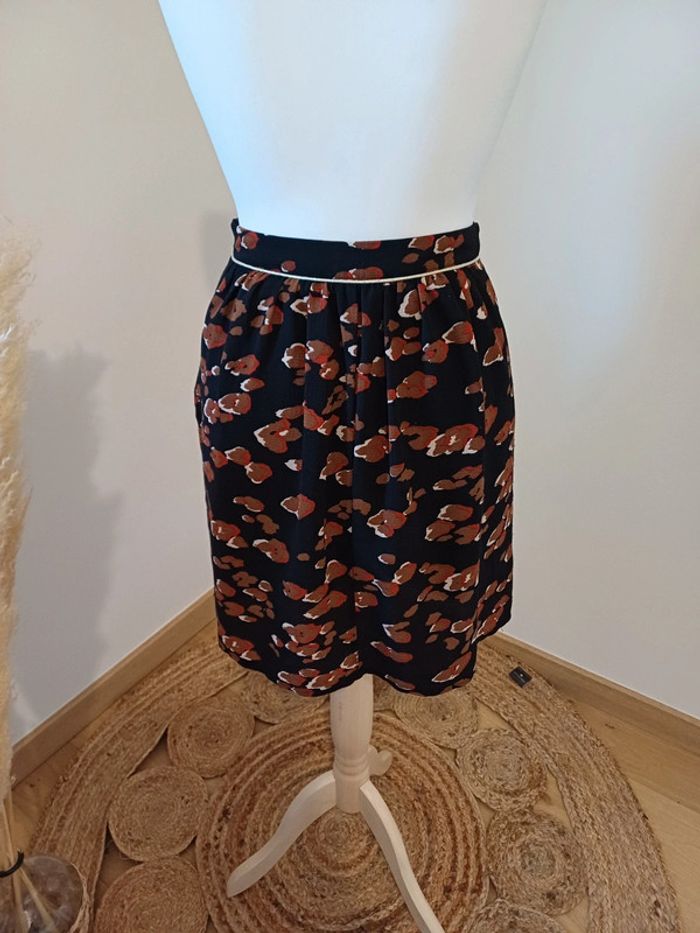 Jupe noire à imprimé Léopard Akoz de toi taille M 38 - photo numéro 7