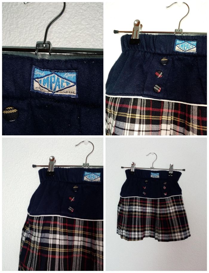 6 ans Impace jupe collègiene plissée écossaise autom hiver /Excellent état - photo numéro 5