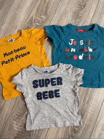 Lot tee shirt 18 mois