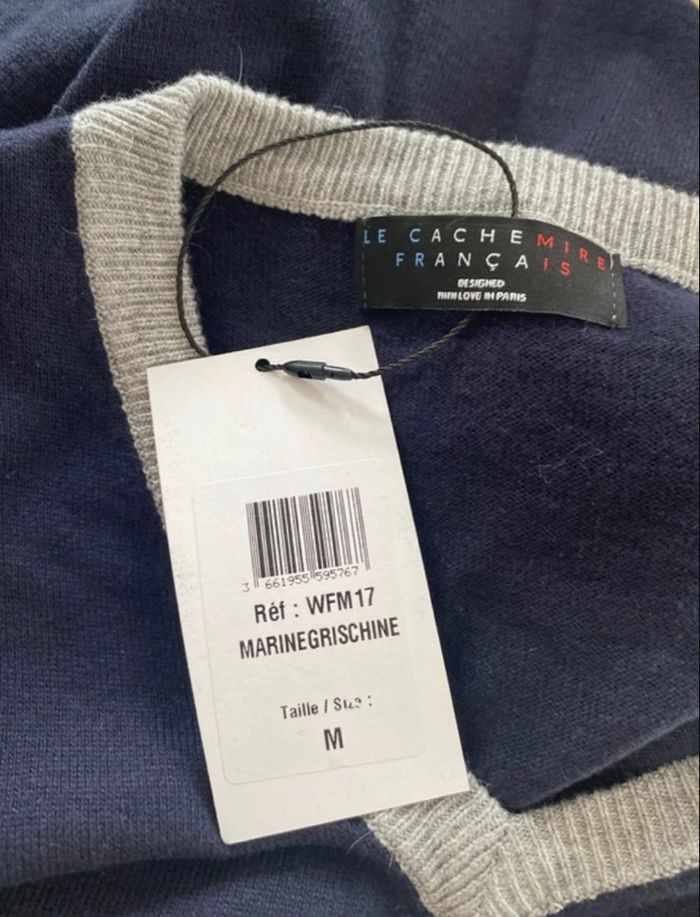 Pull col V cachemire - photo numéro 3