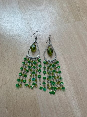 Boucles d’oreilles vertes