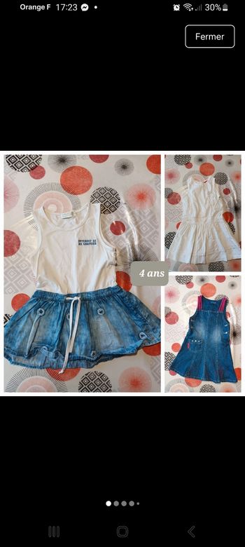 Lot 3 robes Taille 4 ans