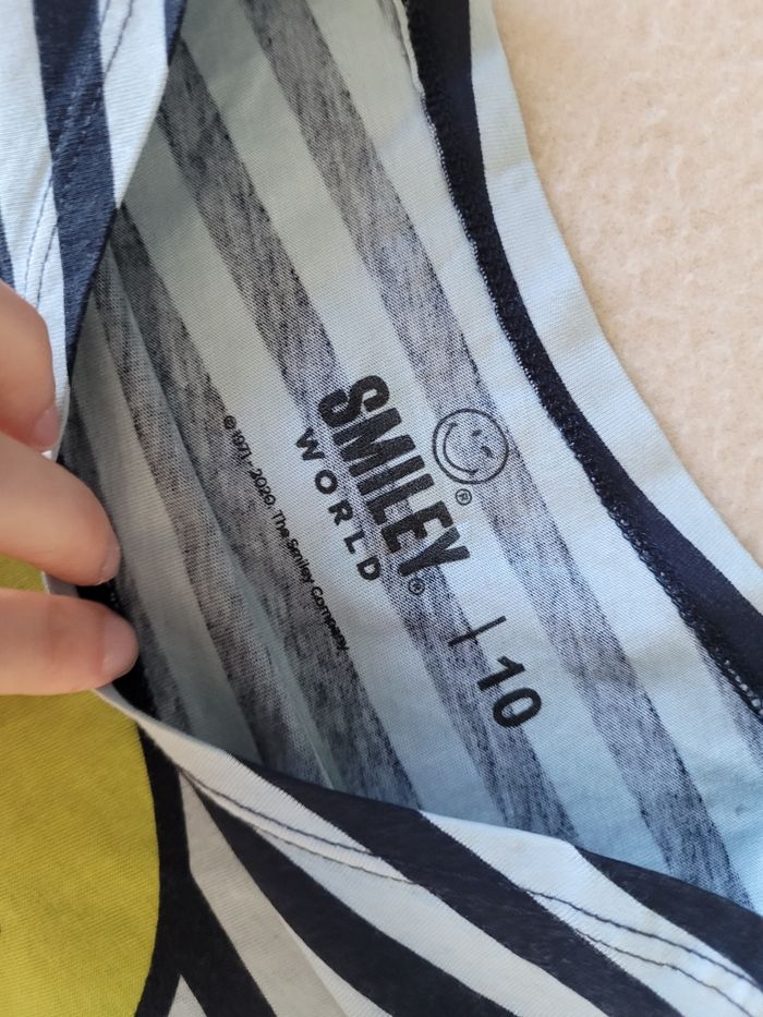 T-shirt smiley 10 ans - photo numéro 4