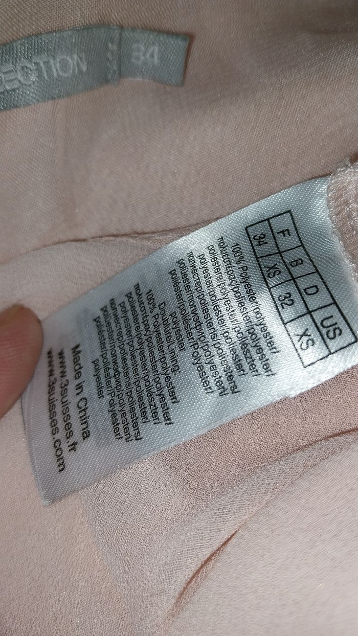 Robe élégante rose poudré neuve 34/36 - photo numéro 5