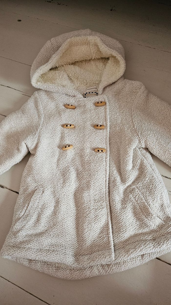 Manteau Blanc cassé Orchestra 4 ans