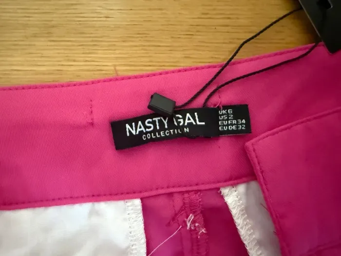 Pantalon droit neuf rose nasty gal taille 34 - photo numéro 9