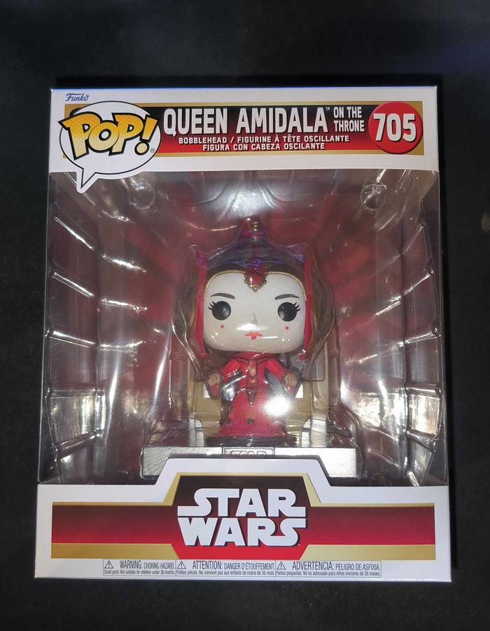 Funko Pop Deluxe - Queen Amidala On The Throne N°705 - Star Wars Ep1