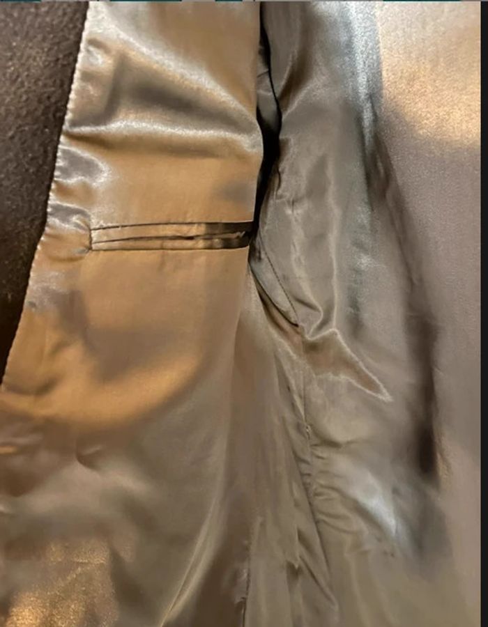 🌟Parfait état sublime manteau homme cachemire et laine taille 56🌟 - photo numéro 8