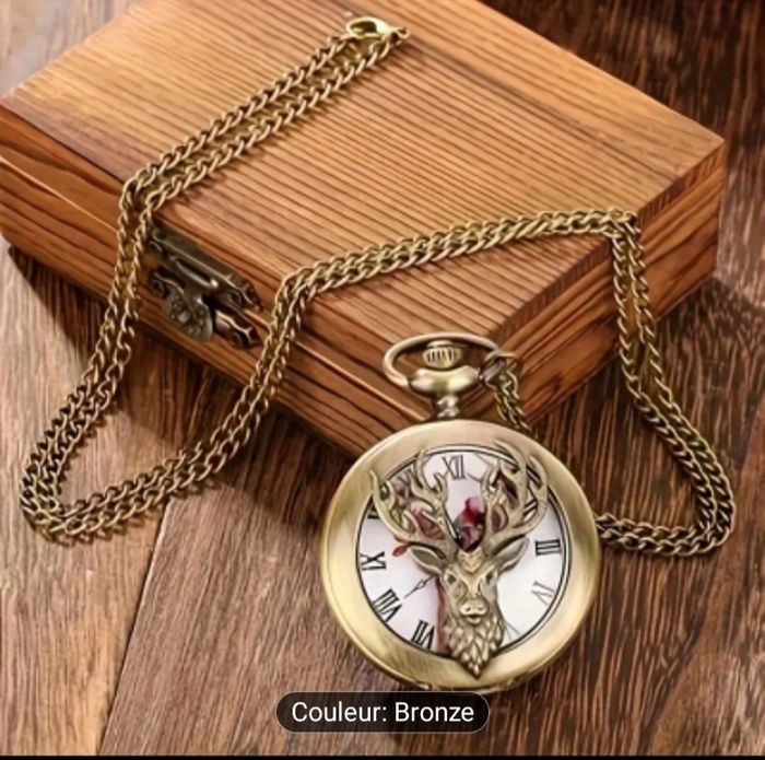 Montre de poche  tête de sert - photo numéro 2