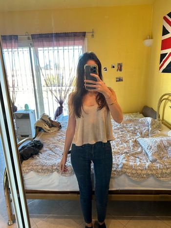 Jeans bleu bershka