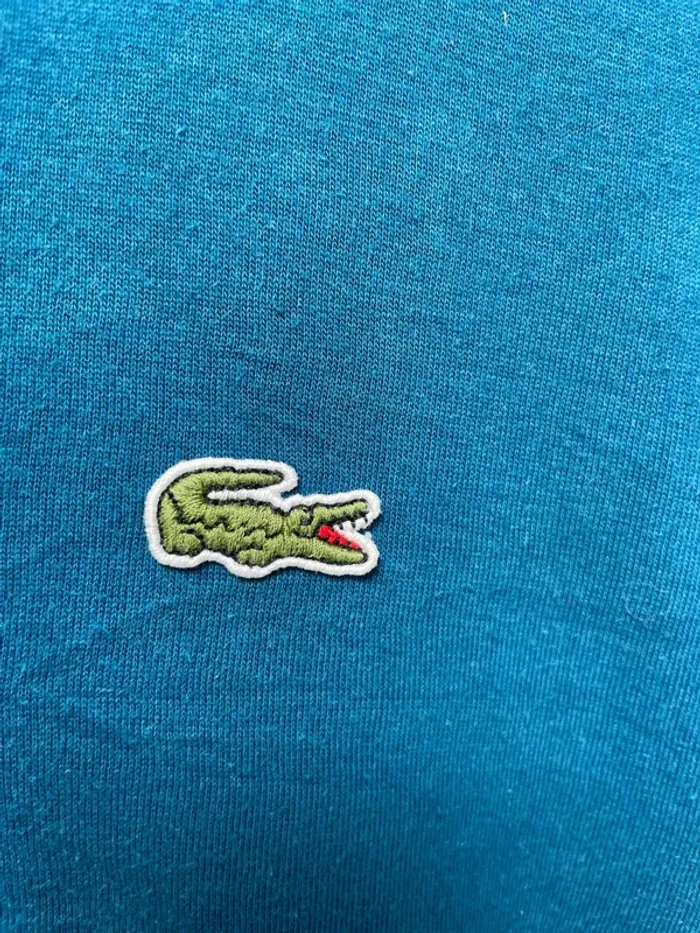 T shirt Lacoste Sport XL bleu manches courtes - photo numéro 2
