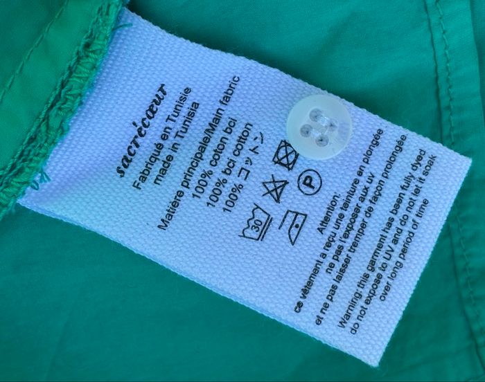 👗 Robe chemise oversize verte – Sacré Cœur - photo numéro 5