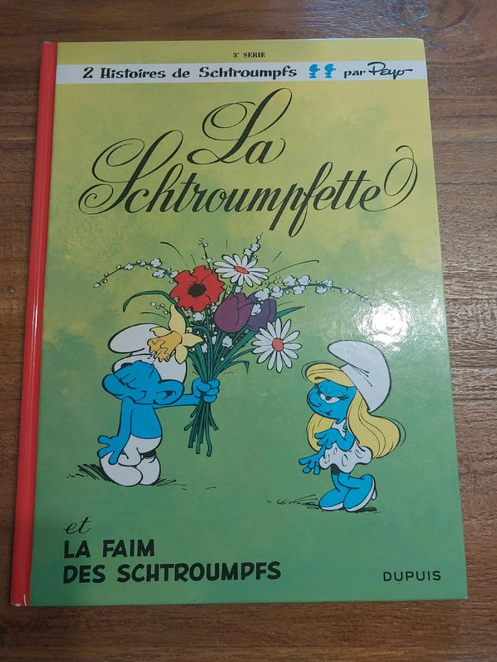 BD les schtroumpfs, la Schtroumpfette et la faim des schtroumpfs